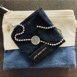 Silver Alex & Ani hamsa (hand of Fatima) bracelet